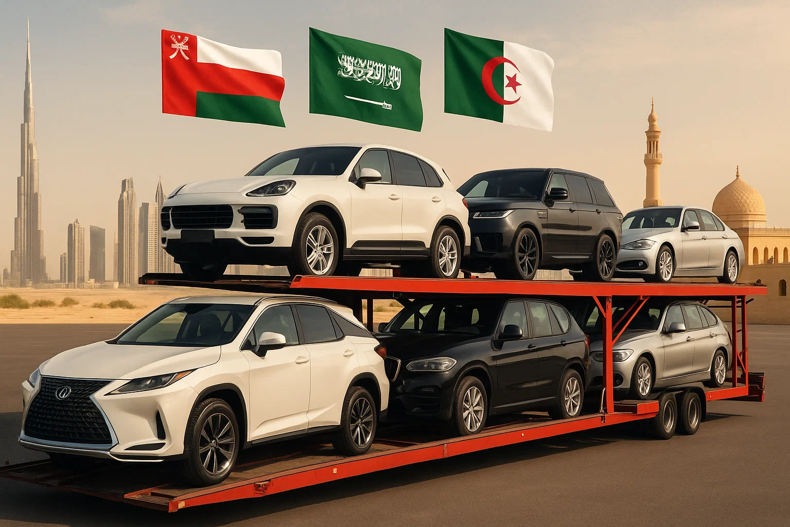 Top Car Export Deals in 2025: Dubai to Oman, Saudi Arabia & Algeria – A Guide by Alkady Cars
