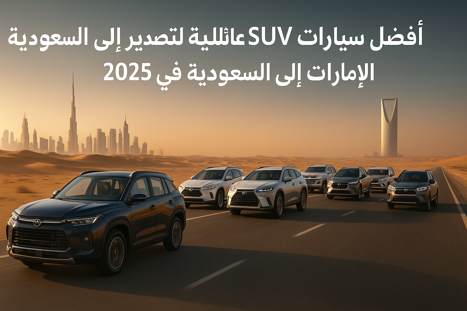 أفضل سيارات SUV عائلية للتصدير من الإمارات إلى السعودية في 2025